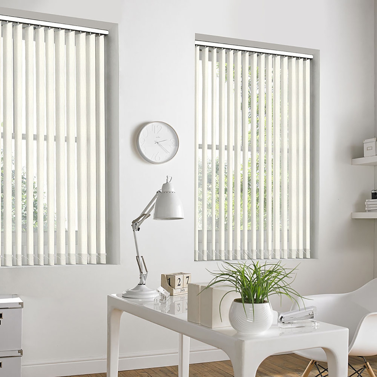 Product photograph of Mila Cream Vertical Blind from Choice Furniture Superstore.